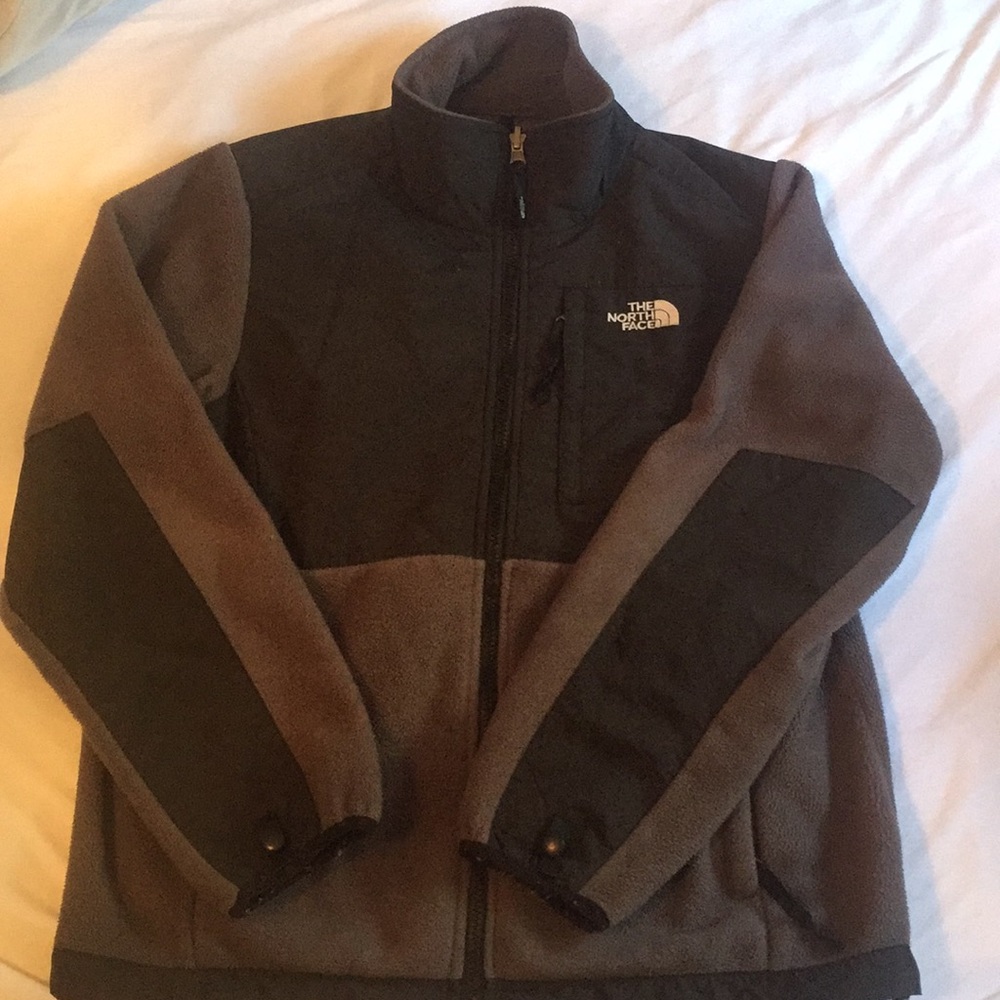 Grey and Black Womens North Face
